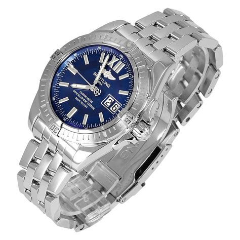 galactic 44 breitling|breitling galactic 41 blue dial.